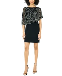 Msk Petite Crewneck A-Line Dress