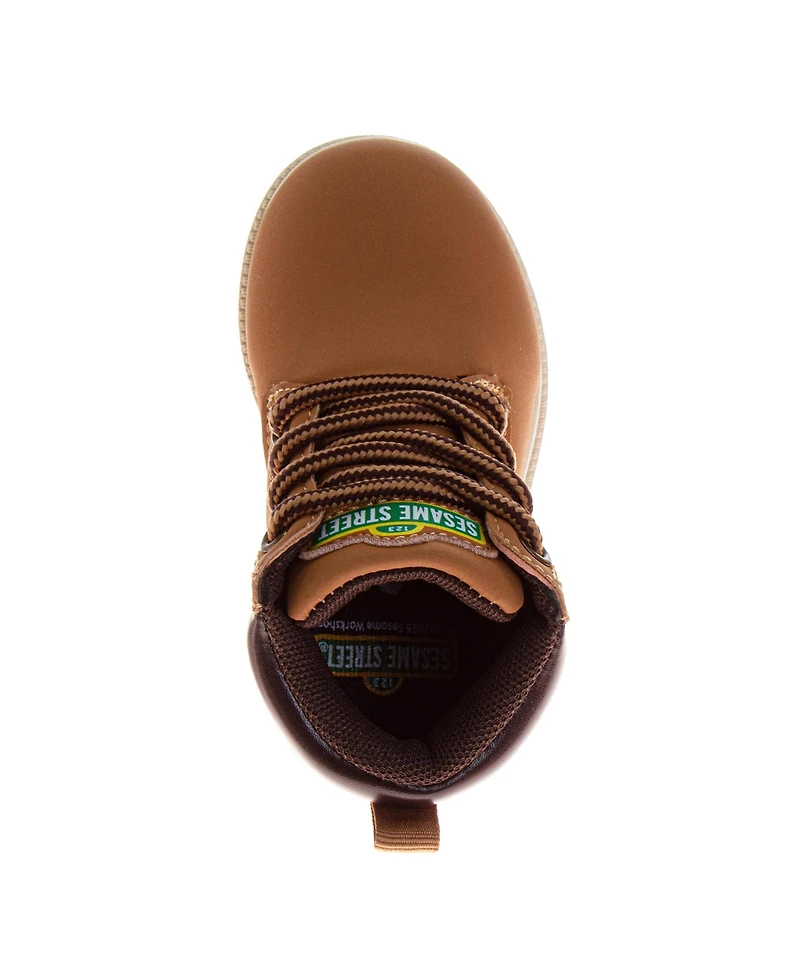 Sesame Street Toddler Elmo and Cookie Monster Toddler' Lace Up Boots