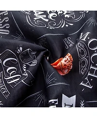 Rt Designers Collection Polyester Cucina Coffee 3 Piece Kitchen Curtains Valance and Tiers Set 52" x 18" Muticolor