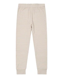 Motette Toddler Boys Oatmeal Stripe Bamboo Pajama Set