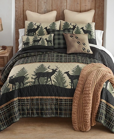 Donna Sharp Deer Walk Tranquil 2-Pc. Quilt Set, Twin