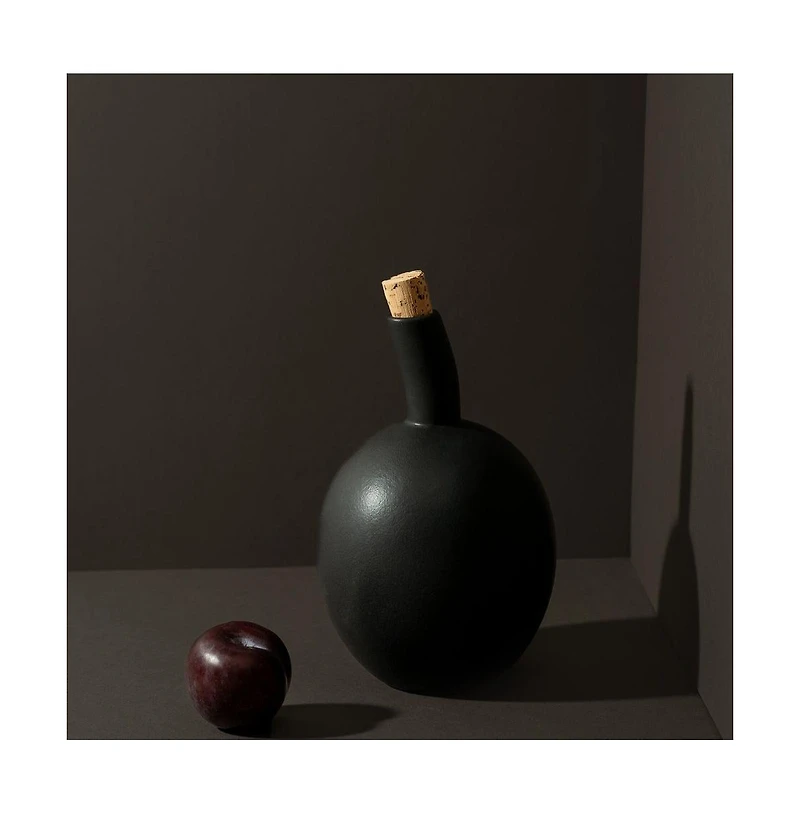 Gharyan Stoneware, Stoneware Olive Oil Dispenser - Zitouna 34 oz
