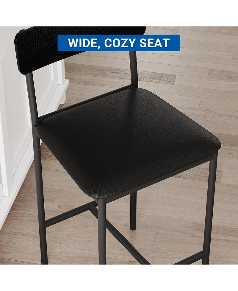 gaomon Set of 4 Modern Upholstered Dining Chairs, Stable Stylish Seating for Apartment Dining Room