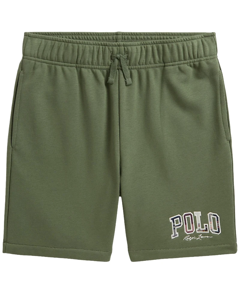 Polo Ralph Lauren Boys' 8-20 Madras-Logo French Terry Shorts