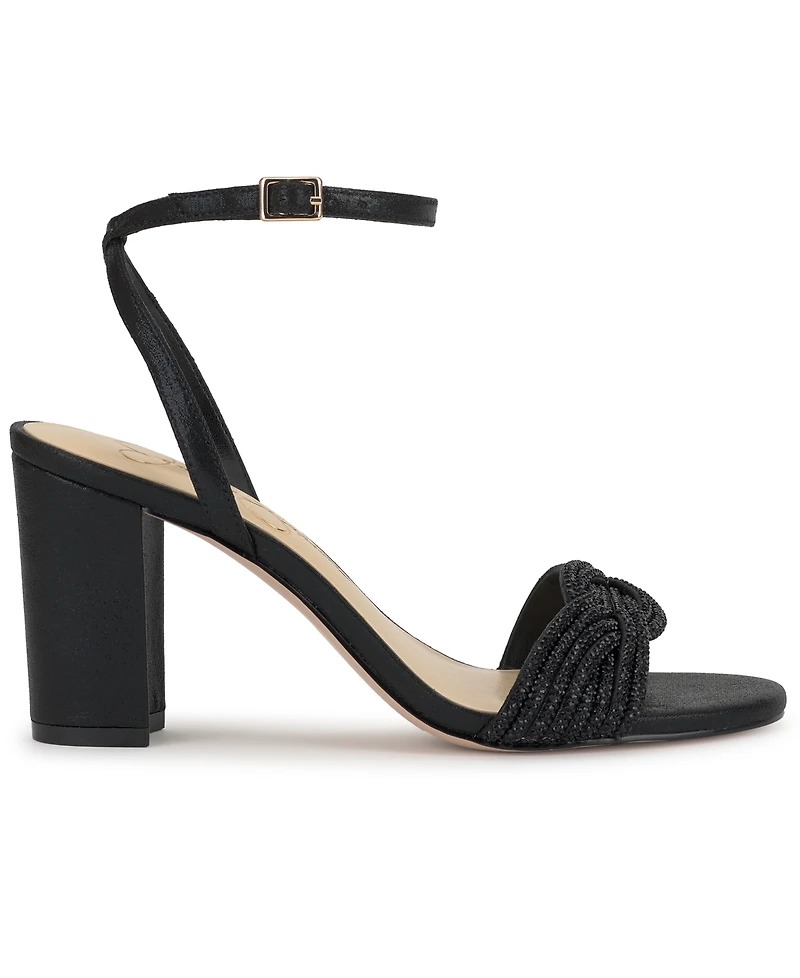 Jessica Simpson Women's Sienea Rhinestone Knot Dress Sandals