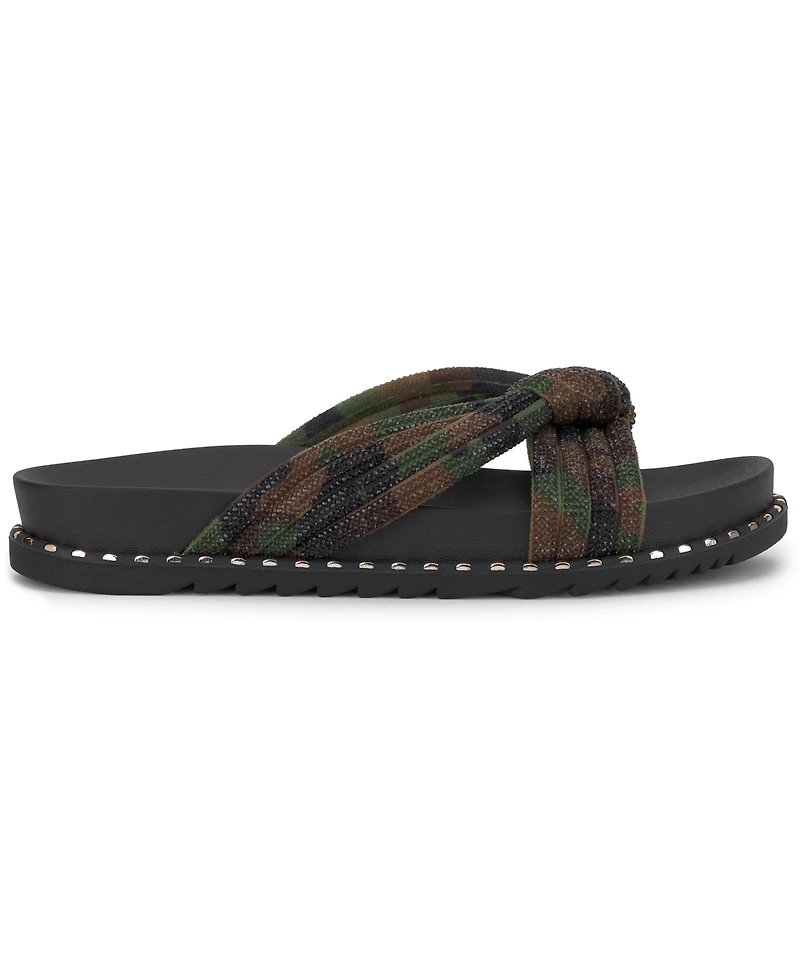 Jessica Simpson Women's Cilleva Knotted Footbed Flat Sandals
