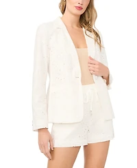 CeCe Women's Collared Long-Sleeve Blazer