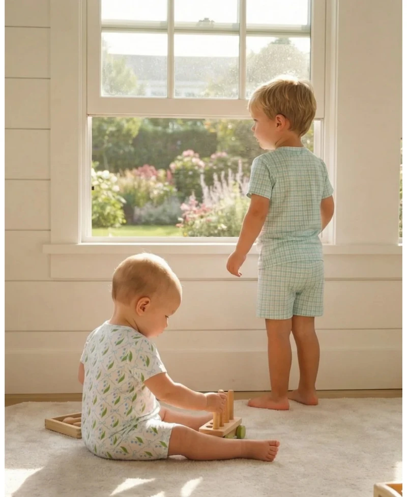 Motette Toddler Boys Picnic Pajama Set