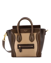 Pre-Owned Celine Nano Bicolor Luggage Bag Smooth Leather