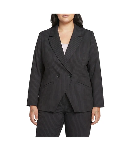 Universal Standard Plus Double Breasted Ponte Blazer