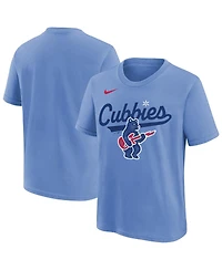 Nike Big Boys and Girls Light Blue Chicago Cubs Electric Bear Alternate T-Shirt