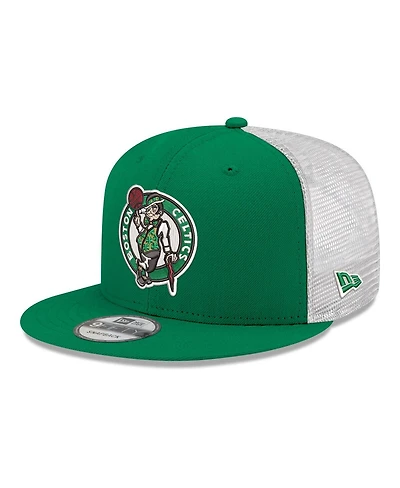 New Era Men's Kelly Green Boston Celtics Core Logo Meshback 9FIFTY Snapback Hat