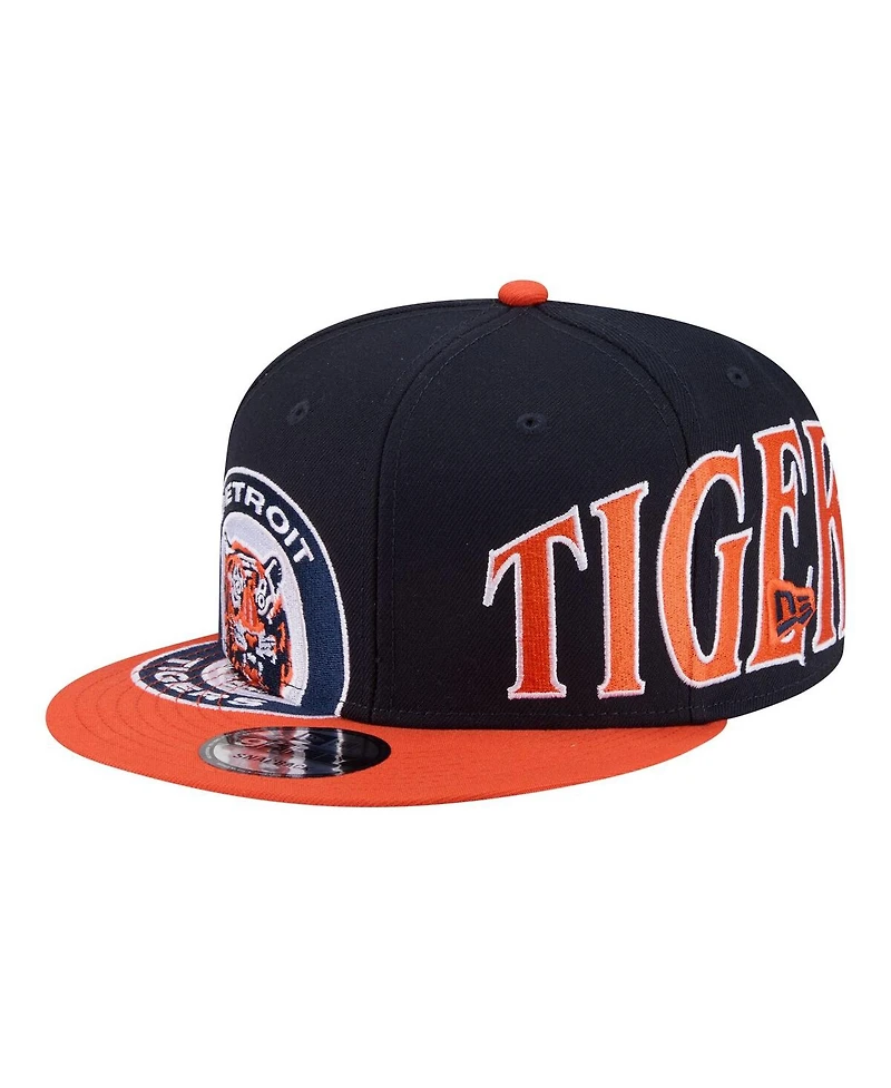 New Era Men's Navy/Orange Detroit Tigers Stretched Two-Tone 9FIFTY Adjustable Hat