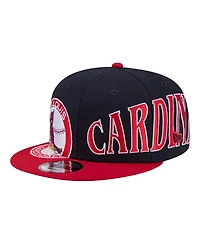 New Era Men's Navy/Red St. Louis Cardinals Stretched Two-Tone 9FIFTY Adjustable Hat