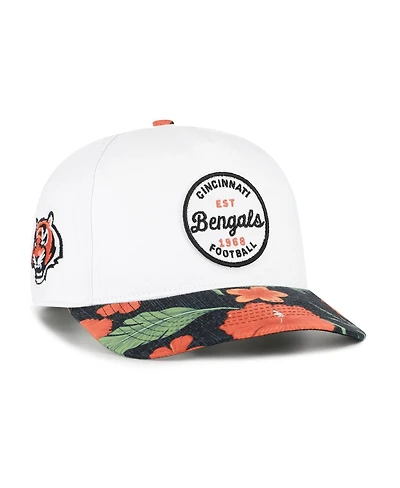 '47 Brand Men's White/Black Cincinnati Bengals Beach Side Hitch Adjustable Hat