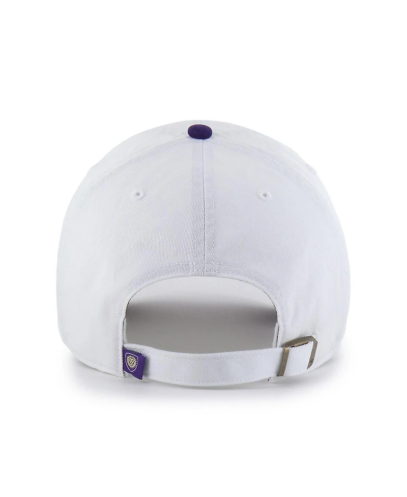 '47 Brand Men's White Orlando City Sc Two-Tone Clean Up Adjustable Hat