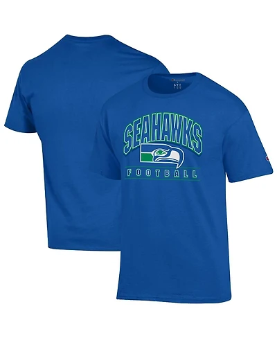 Champion Men's Royal Seattle Seahawks Jersey T-Shirt