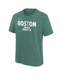 Nike Big Boys and Girls Green Boston Red Sox City Connect Wordmark T-Shirt