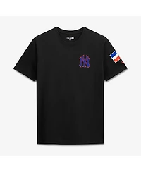 New Era Men's Black New York Yankees Dominican Republic Country Flag T-Shirt