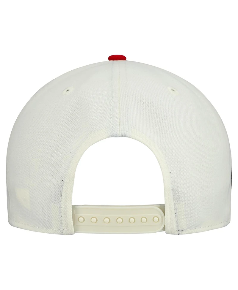 New Era Men's Cream San Francisco 49ers Upside Down 9FIFTY A-Frame Snapback Hat