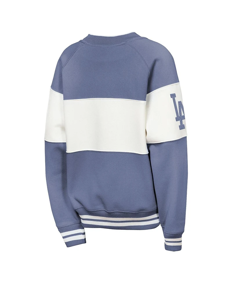 Outerstuff Big Boys and Girls Blue Los Angeles Dodgers Ultimate Pastels On Base Sweatshirt