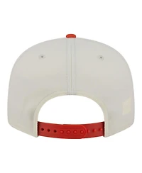 New Era Men's White/Orange Anaheim Ducks Injection Localized Two-Tone 9FIFTY Snapback Hat