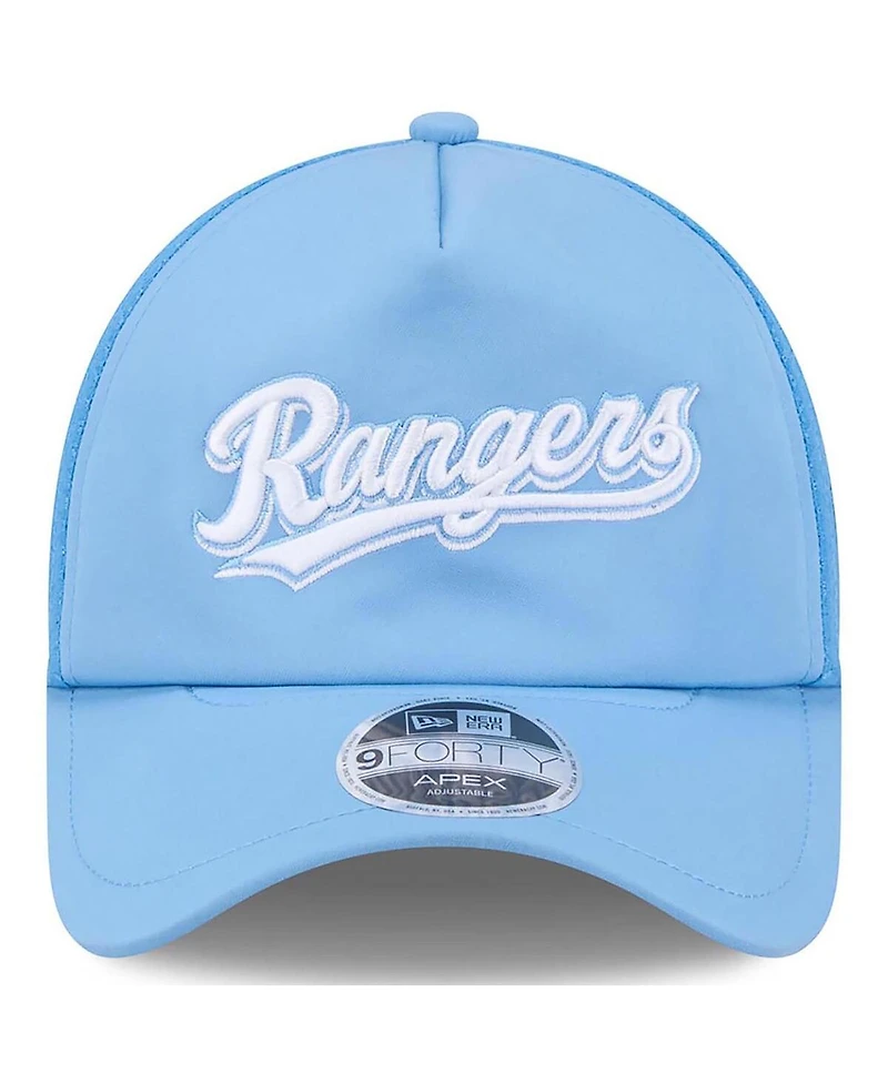 New Era Men's Light Blue Texas Rangers 2026 Batting Practice Alternate Apex 9FORTY Adjustable Hat