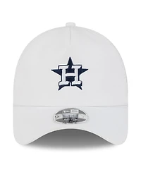 New Era Men's White Houston Astros 2026 Batting Practice Apex 9FORTY Adjustable Trucker Hat