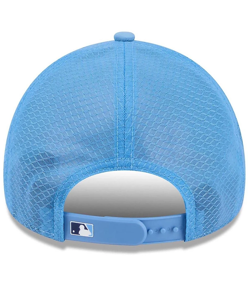 New Era Men's Light Blue Tampa Bay Rays 2026 Batting Practice Apex 9FORTY Adjustable Trucker Hat