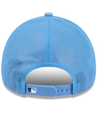 New Era Men's Light Blue Tampa Bay Rays 2026 Batting Practice Apex 9FORTY Adjustable Trucker Hat