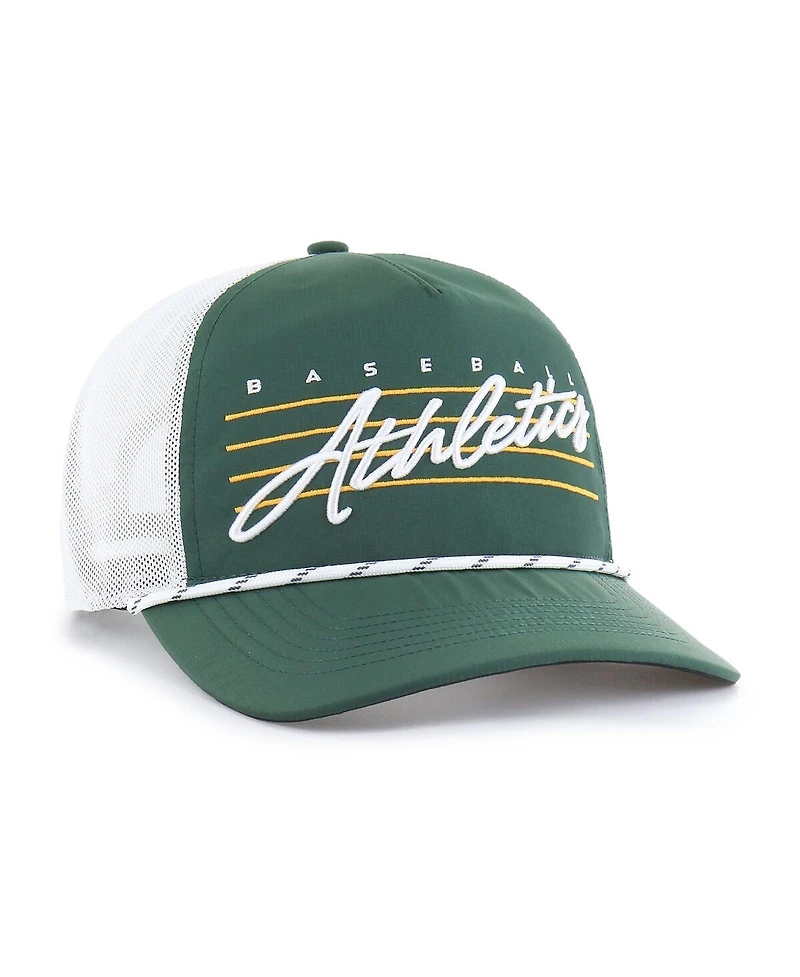 '47 Brand Men's Dark Green Athletics Brrr Downburst Mesh Hitch Adjustable Hat