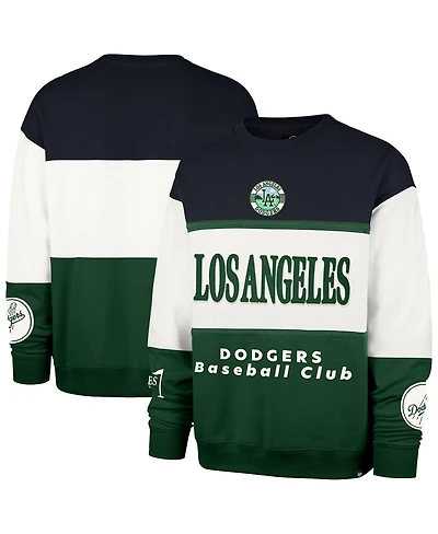 47 Brand Men's Green Los Angeles Dodgers Tee Up Maximalist Fleece Sweatshirt