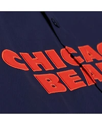 Mitchell & Ness Men's Navy Chicago Bears Coaches Full-Snap Hooded Windbreaker Jacket