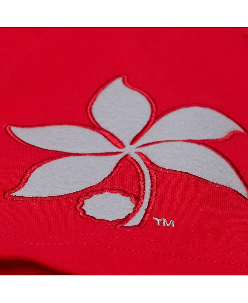 Mitchell & Ness Men's Scarlet Ohio State Buckeyes Double Clutch Premium T-Shirt