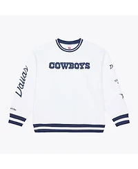 Mitchell & Ness Men's White Dallas Cowboys White Out Fleece Sweatshirt
