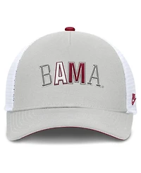Nike Men's and Women's Gray Alabama Crimson Tide 2026 Basketball Refresh 5-Panel Rise Trucker Hat