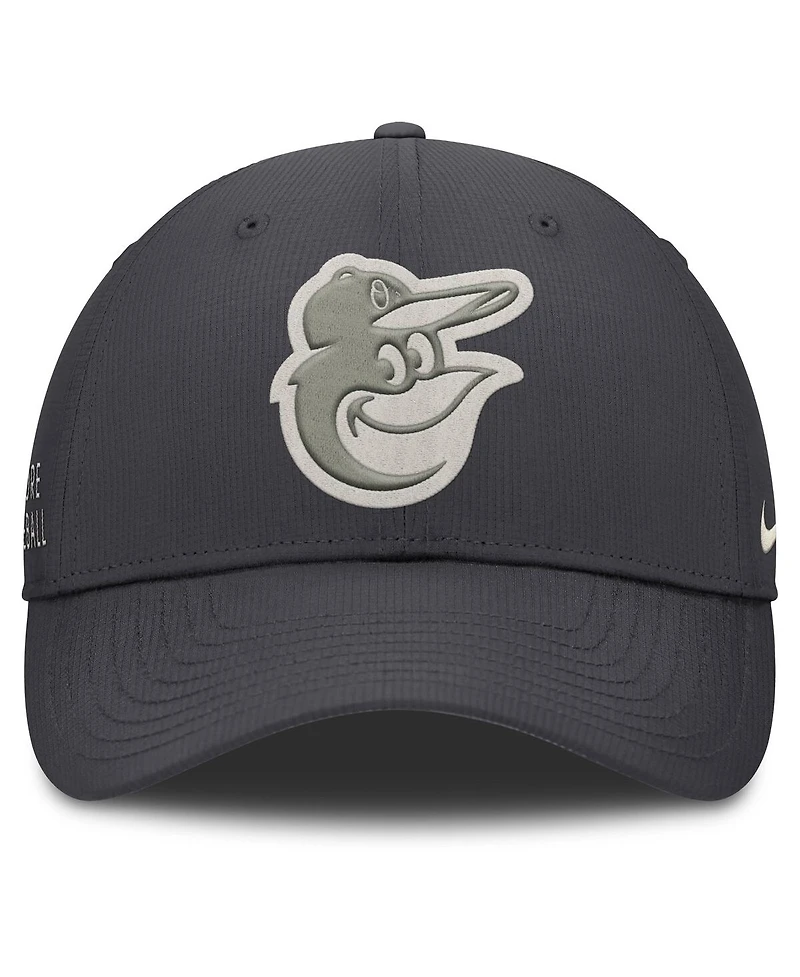 Nike Men's Anthracite Baltimore Orioles Club Dri-fit Adjustable Hat