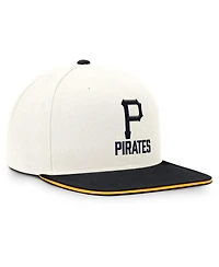 Nike Men's Cream/Black Pittsburgh Pirates Cooperstown Pro Dri-fit Snapback Hat