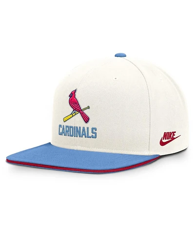 Nike Men's Cream/Light Blue St. Louis Cardinals Cooperstown Pro Dri-fit Snapback Hat