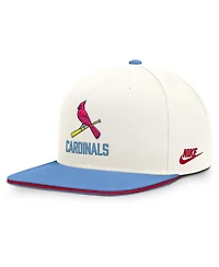 Nike Men's Cream/Light Blue St. Louis Cardinals Cooperstown Pro Dri-fit Snapback Hat