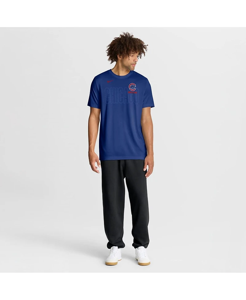 Nike Men's Royal Chicago Cubs Knockout Team Legend Dri-fit T-Shirt