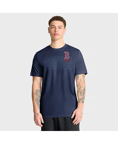 Nike Men's Navy Boston Red Sox Knockout Team Legend Dri-fit T-Shirt