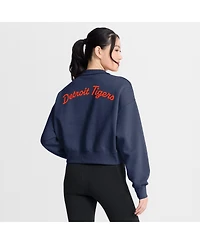 Nike Women's Navy Detroit Tigers Primetime Phoenix Fleece Half-Zip Sweatshirt