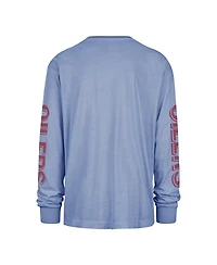 '47 Brand Men's Light Blue Tennessee Oilers Gridiron Classic Teams Cairn Ravine Foundation Throwback Long Sleeve T-Shirt