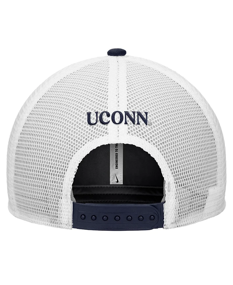 Nike Men's Navy UConn Huskies Rise Trucker Dri-fit Adjustable Hat