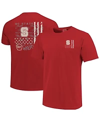 Image One Men's Red Nc State Wolfpack Comfort Colors Oht Camo Overlay T-Shirt