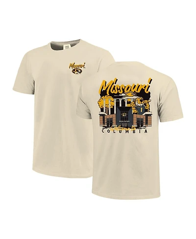 Image One Men's Natural Missouri Tigers Comfort Colors Hand-Drawn Campus Stack T-Shirt