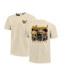 Image One Men's Natural Missouri Tigers Comfort Colors Hand-Drawn Campus Stack T-Shirt