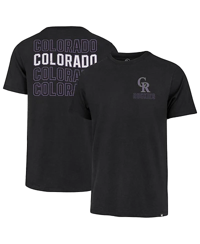 '47 Brand Men's Black Colorado Rockies Hang Back Franklin T-Shirt