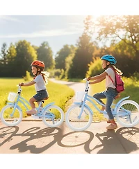 18 Inch Kids Bike with Adjustable Seat and Bell for Kids 3-8 Years Olds-18 inches